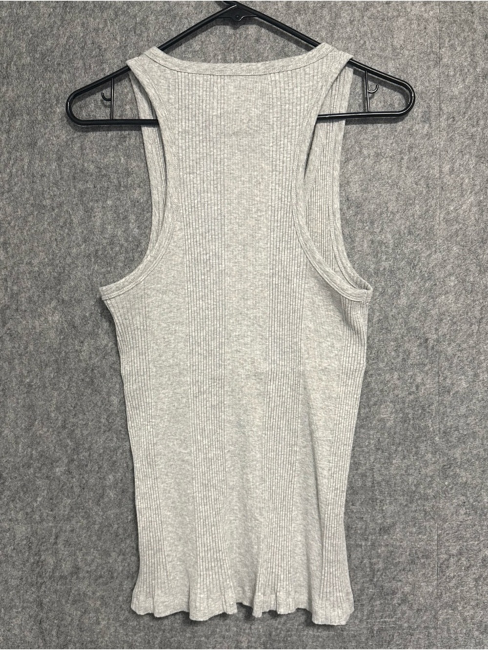 aerie Light Gray Ribbed Henley Tank - Picture 4 of 12